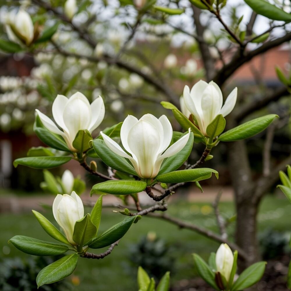 Magnolia bez kwiatów