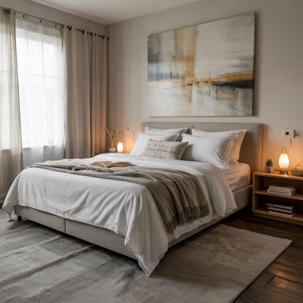 idealne miejsce na łóżko