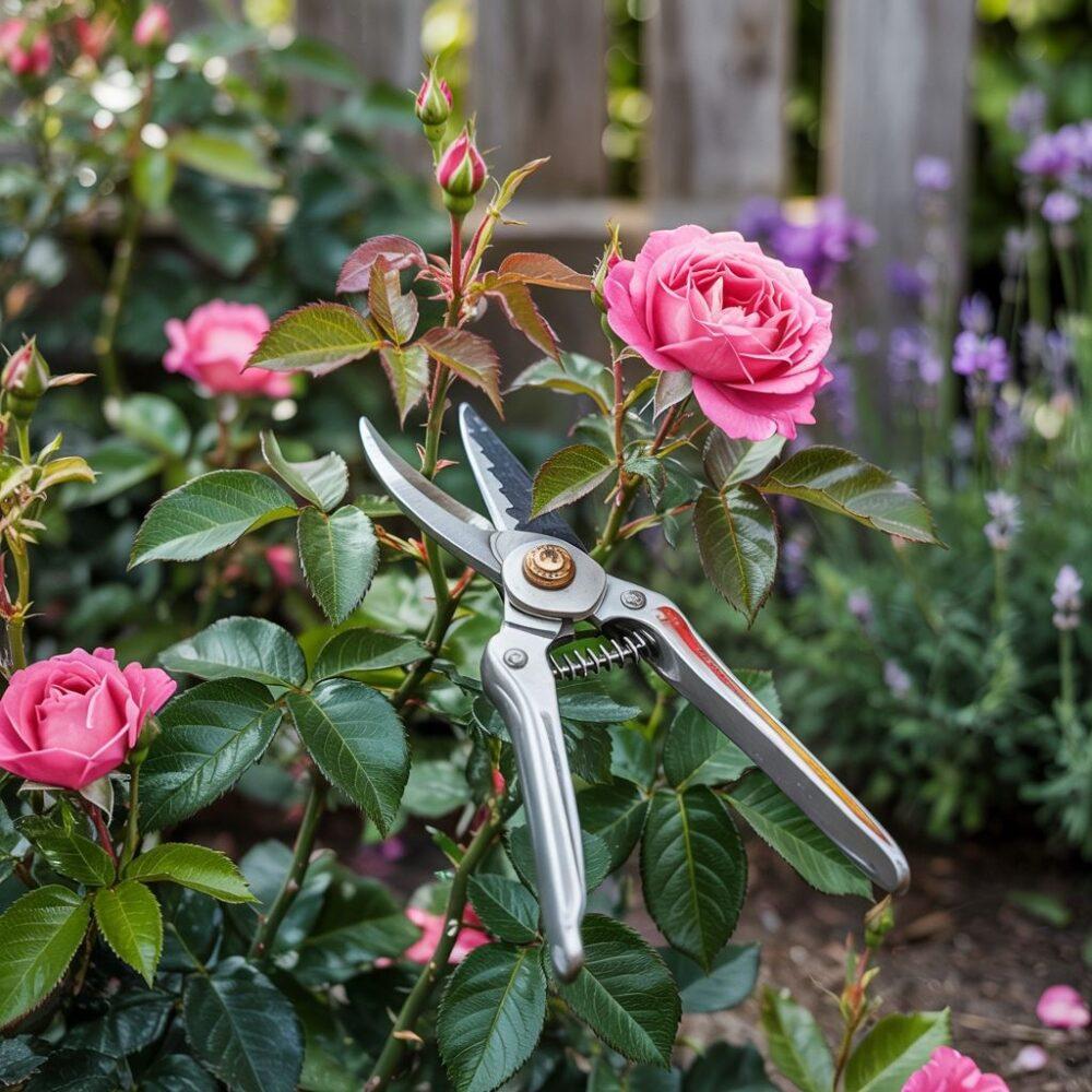 kwiaty róż pnących w ogrodzie