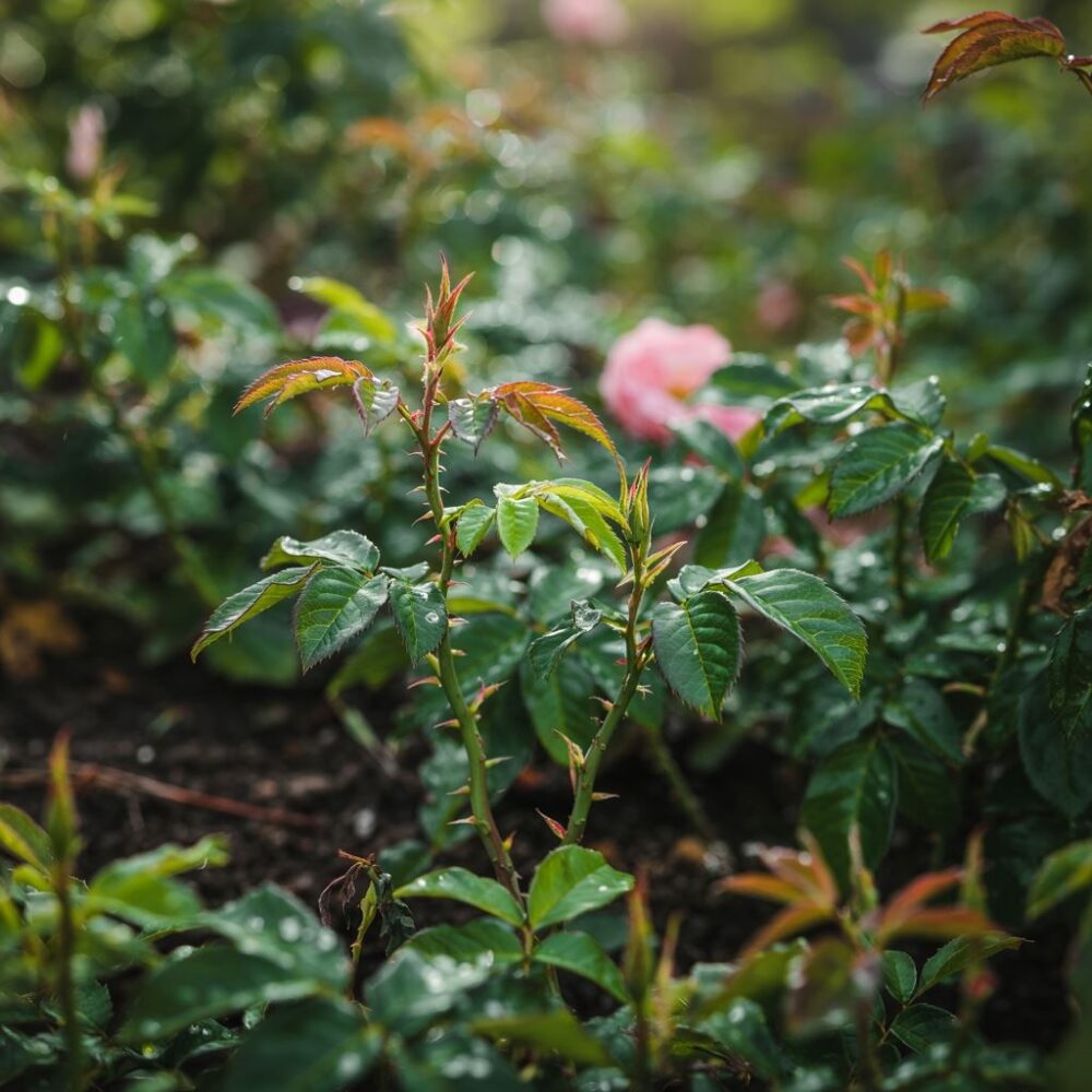 liście dzikiej róży