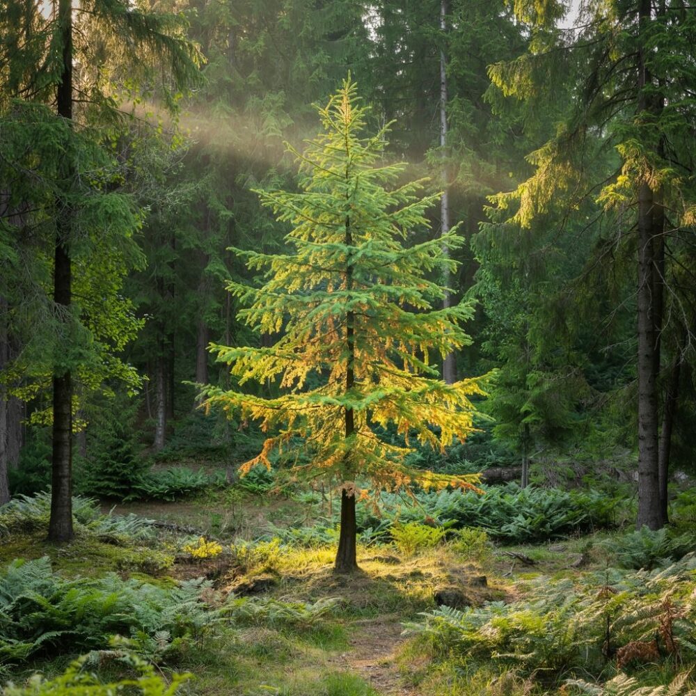 modrzew w naturalnym środowisku