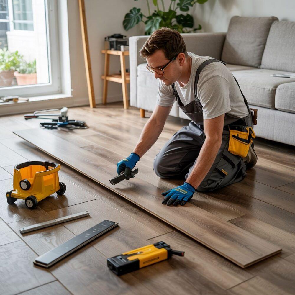 montaż paneli podłogowych