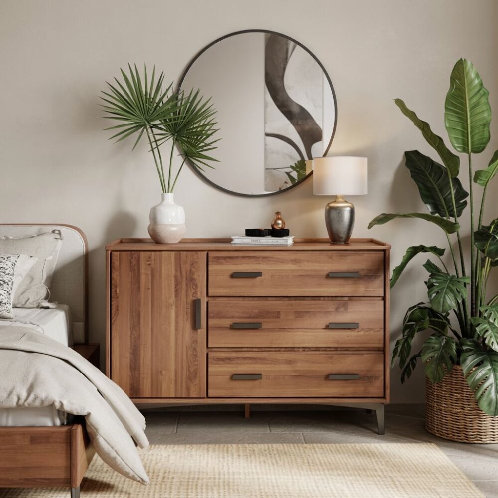 nowoczesna komoda dębowa