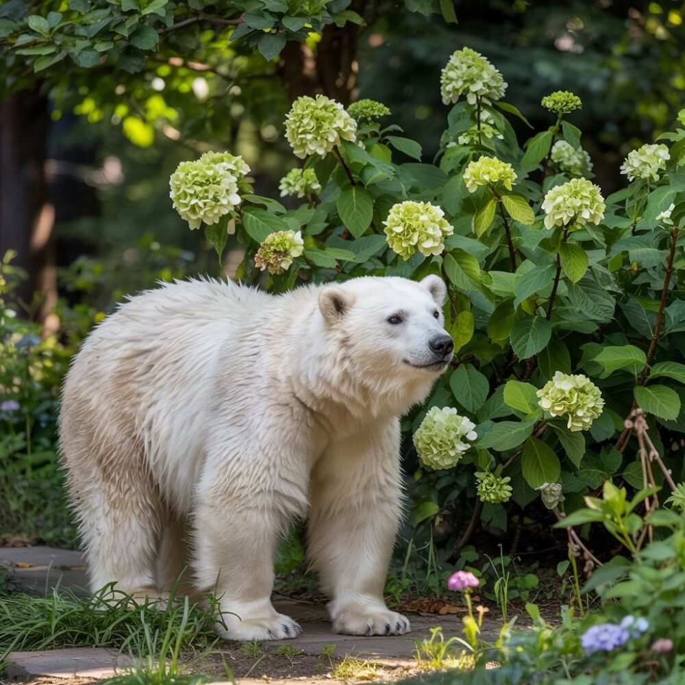 porównanie hortensji polar bear i limelight