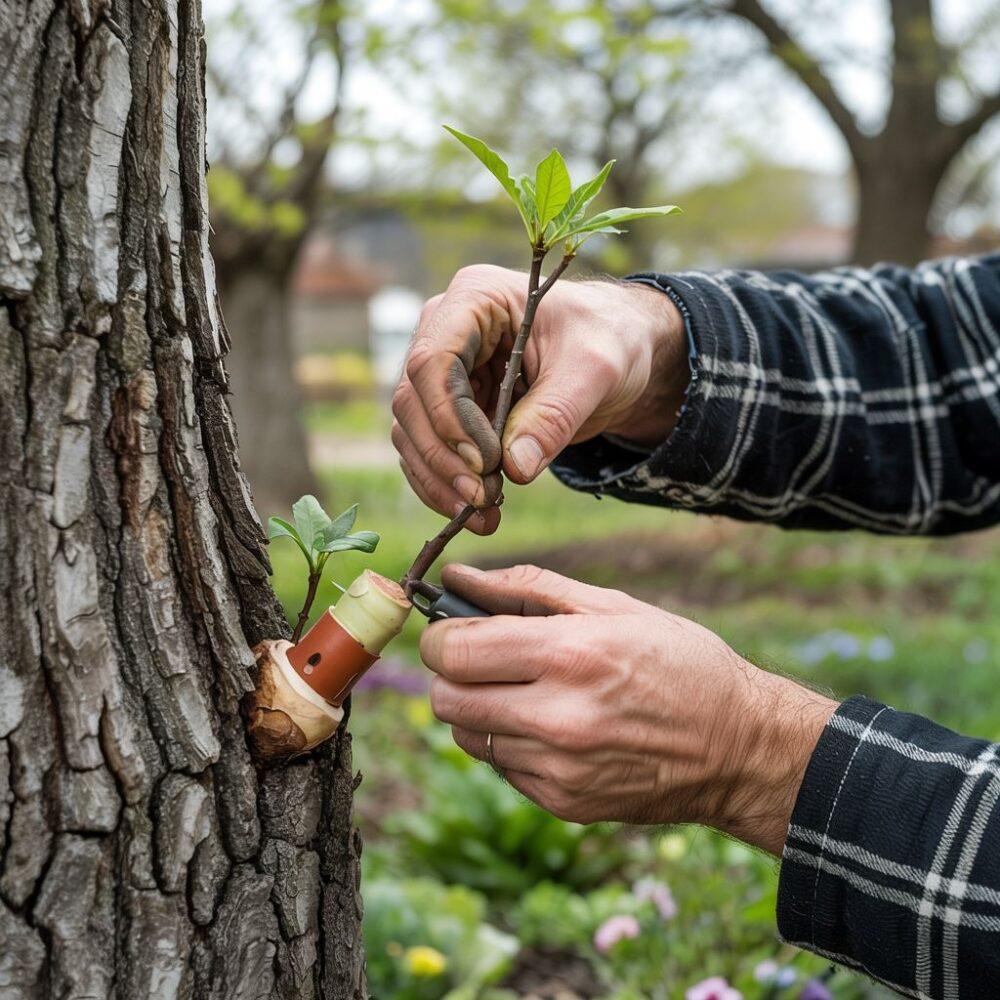 szczepienie klona na pniu