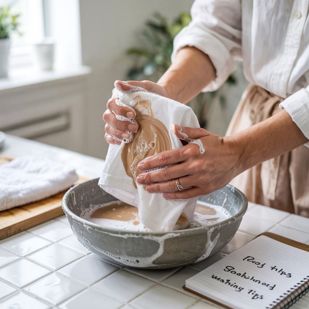 usuwanie plamy z makijażu