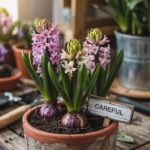 usuwanie przekwitłych kwiatów hiacynta